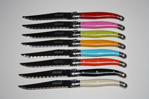 Couteau Laguiole de table différents coloris